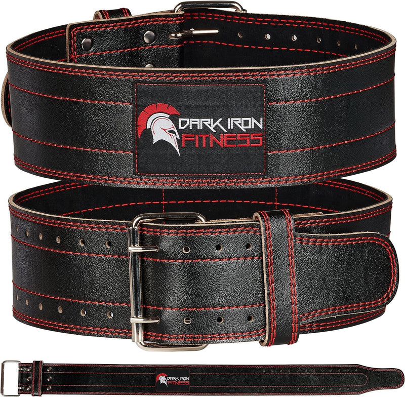 Dark Iron Fitness Gewichthebergürtel Herren & Damen Rückenstütze - 10 cm Rückengurt für Bodybuilding