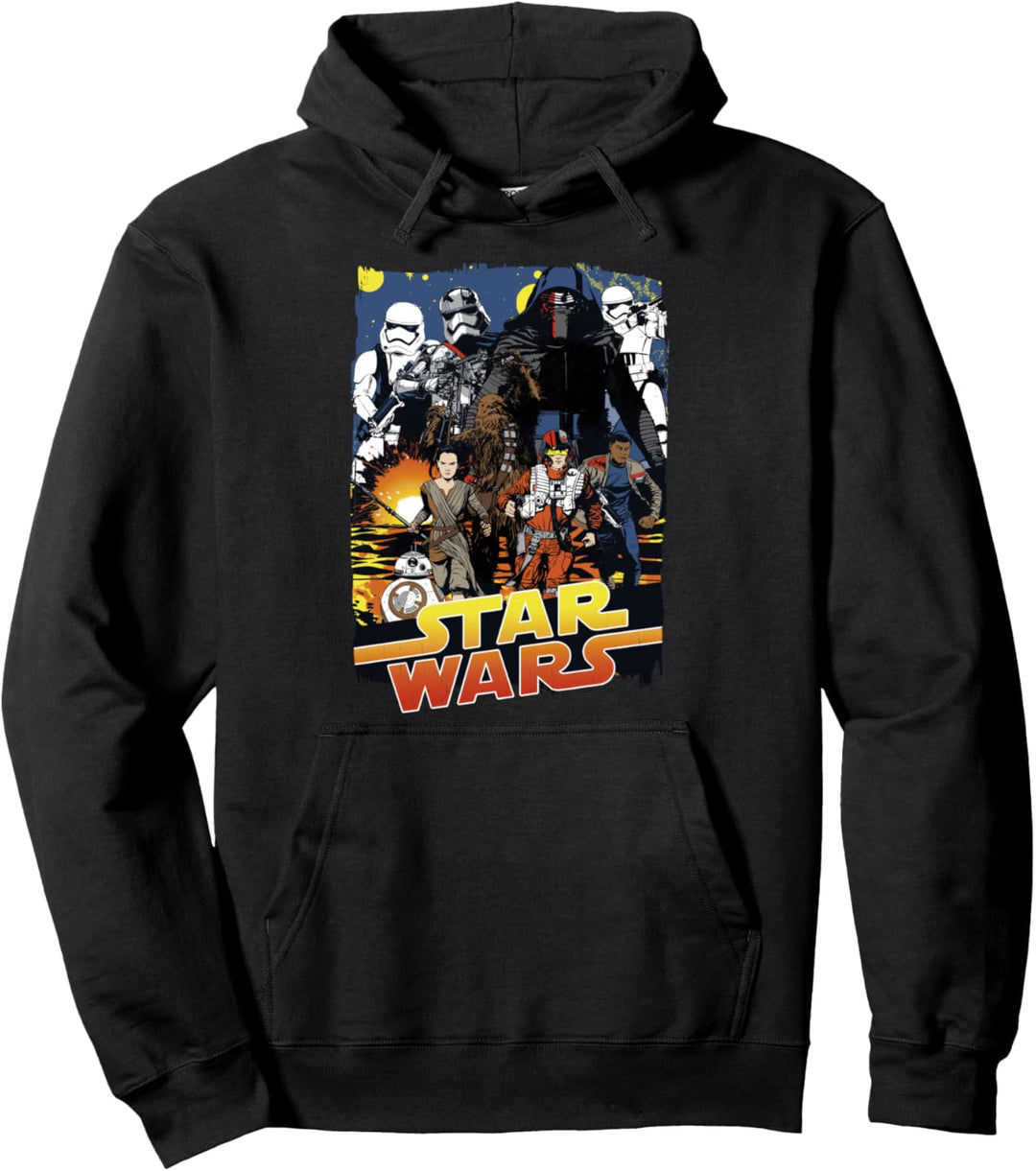 Star Wars Movie Poster Episode 7 Kylo Ren & Rebels Pullover Hoodie