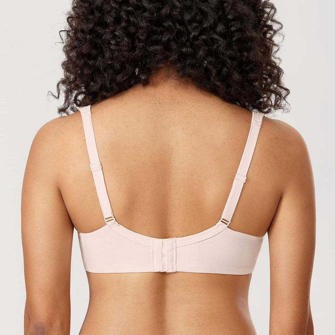 AISILIN BH Damen mit Bügel T-Shirt Grosse Grössen Leicht Gefüttert 75D Rose White, 75D Rose White