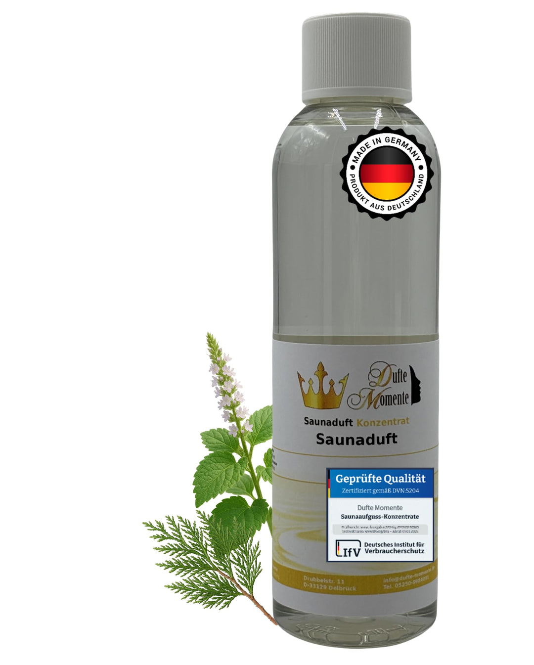Dufte Momente Saunaaufguss-Konzentrat Wüstenwind (Patchouli & Zeder) – 250 ml – erdig & holzig – kon