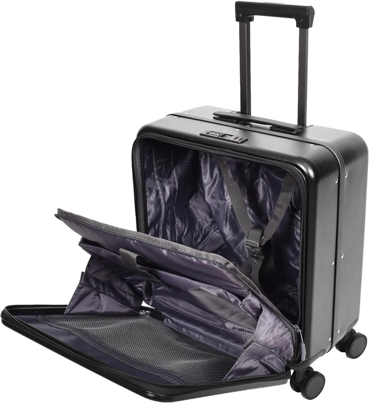 A1 FASHION GOODS Pilot Case Hard PC Laptop Tasche 4 Rollen Kabinengrösse Business Reise Gepäck Scoot