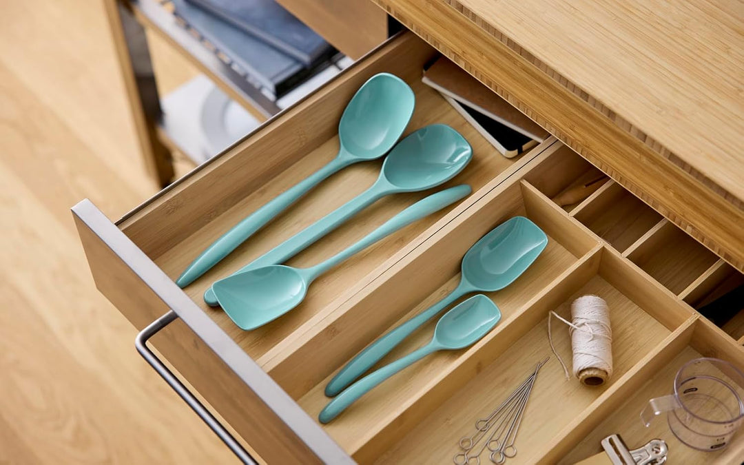 Rosti Classic Kochlöffel Set 4-Teilig, Hochwertiges Küchenhelfer Set mit 3 Kochlöffel & 1 Backlöffel
