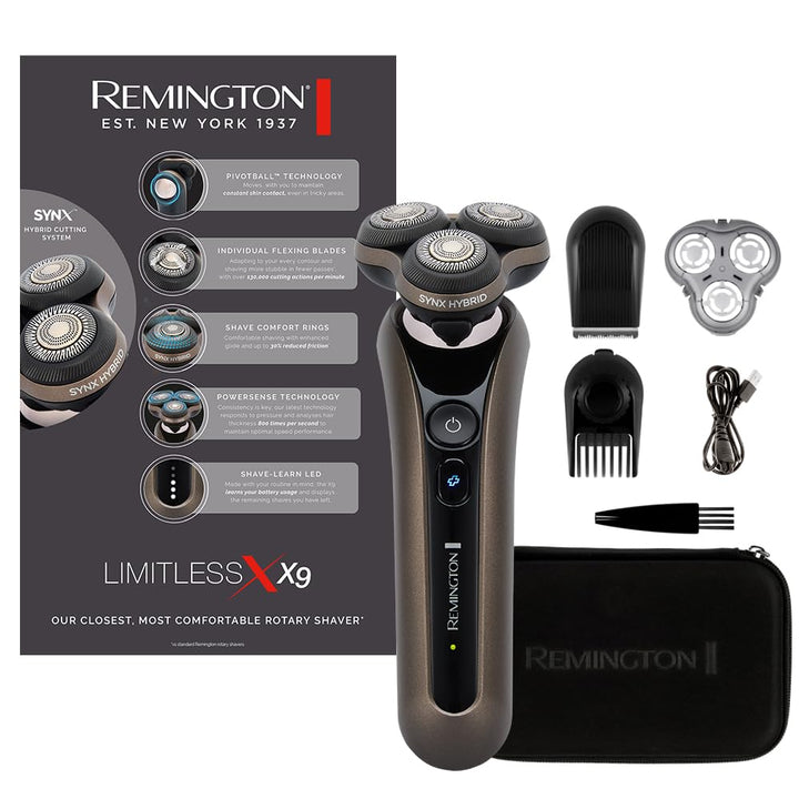 Remington Rasierer Herren Elektrisch [SynX Hybrid Schneidesystem: Rotation & Folienrasierer, Nass-&T