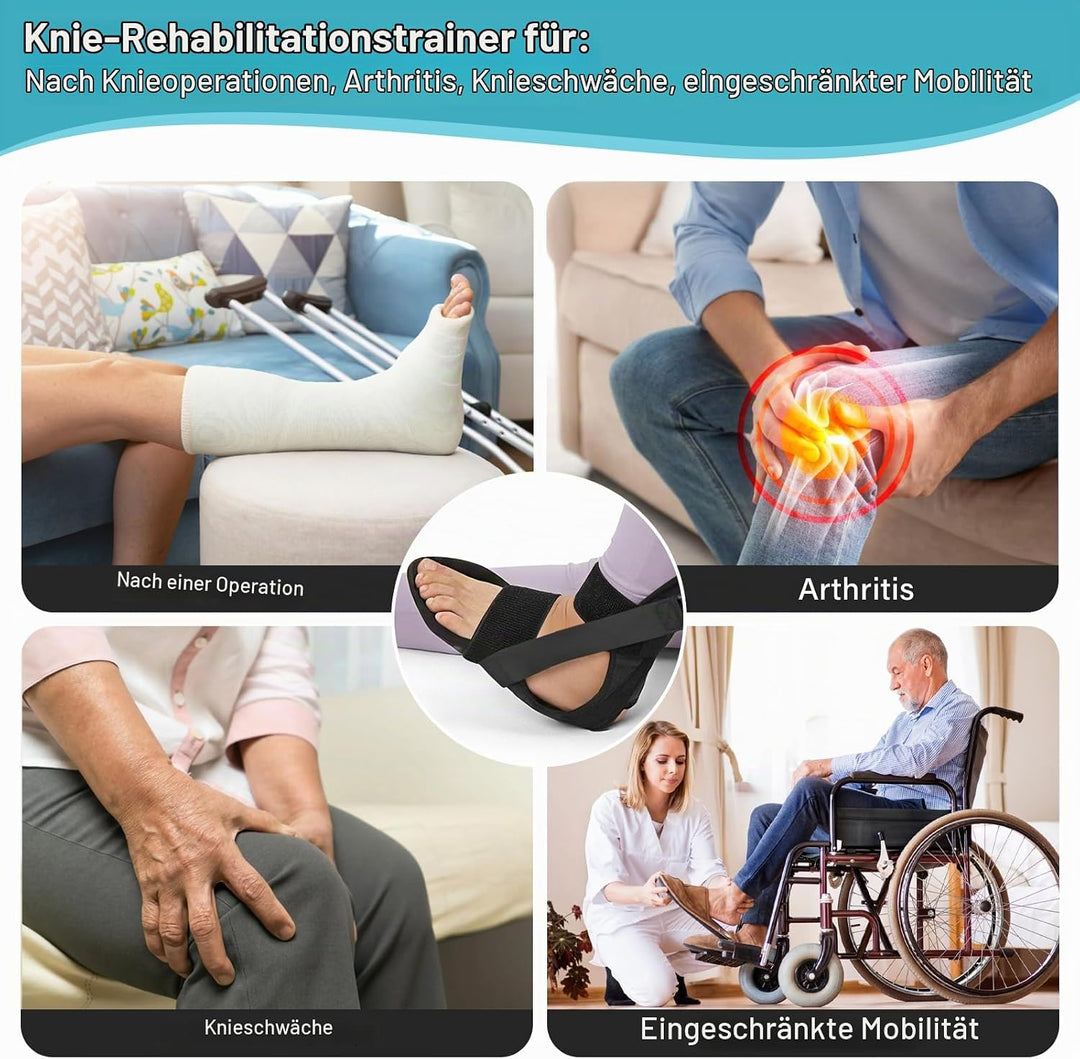 Knieübungsgurt für Physiotherapie, Hilfsmittel zur Genesung nach Knieersatz, Ausrüstung zur Genesung