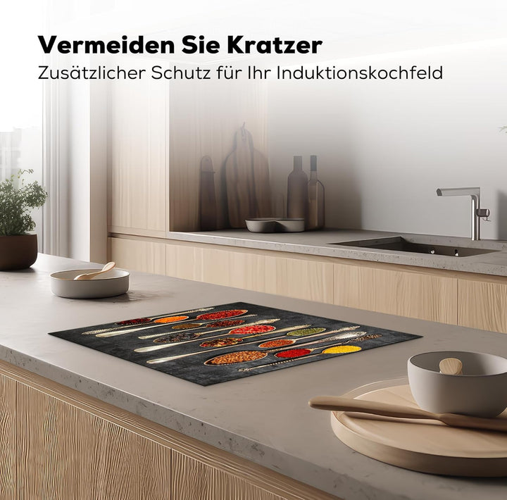 Herdabdeckplatte 59x52 cm Einteilig Ceranfeld Abdeckplatte Küche Deko Ceranfeldabdeckung Herdabdecku