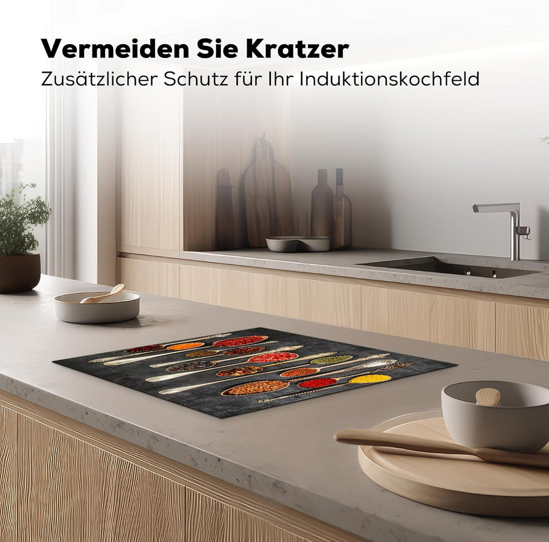 KitchenYeah© Herdabdeckplatte 59x51 cm Einteilig Ceranfeld Abdeckplatte Küche Deko Ceranfeldabdeckun