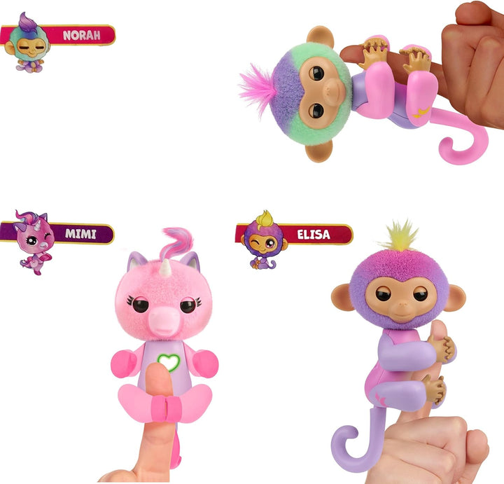 Bizak Fingerlings 61853181-1, magische Farben, interaktives Haustier mit über 70 Geräuschen und Bewe