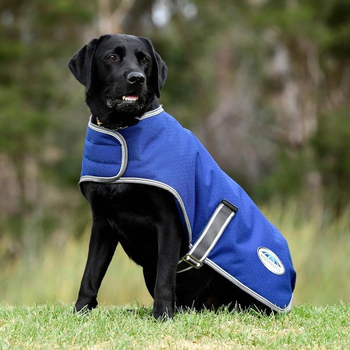 Weatherbeeta Comfitec Premier Free Parka Hundemantel - Dunkelblau/Grau/Weiss - 75cm, 75cm