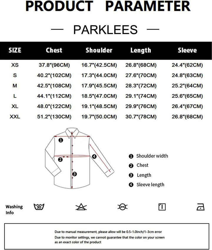 PARKLEES Herren-Smokinghemd, schmale Passform, langärmelig S Weiss, S Weiss