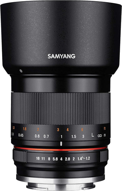 Samyang 35/1,2 Objektiv APS-C Fuji X manueller Fokus Fotoobjektiv, Weitwinkelobjektiv schwarz, X-T30