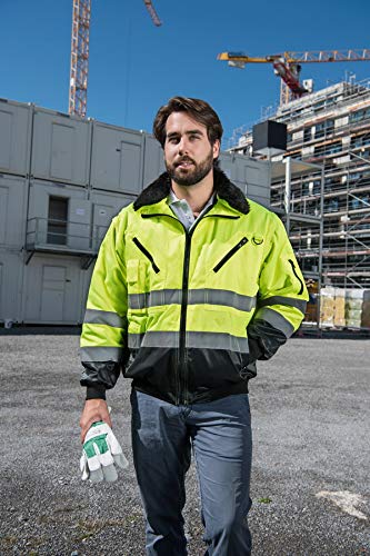 Korntex Hi-Vis Pilotenjacke Arbeitsjacke Wasserdicht Winddicht Orange - XXL Orange XXL, Orange XXL