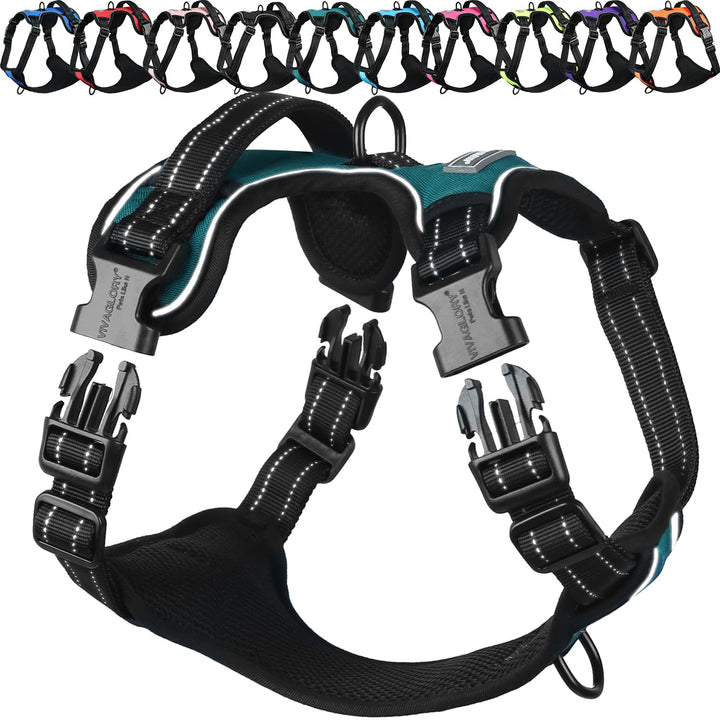 VIVAGLORY Easewalk Hundegeschirr, Anti Zug Hundegeschirr für Training &amp; Spazieren, Anti Zieh Geschir