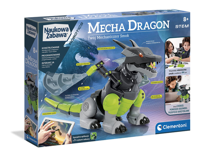 Clementoni 50682 Labor Robotik Mechanischer Drache Spielzeug Education für Kinder ab 8 Jahren Versio