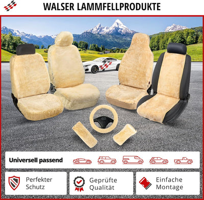 Walser Autositzbezug Lammfell, Lammfellbezug Cosmo, Autoschonbezug Lammfell, Autositzauflage Lammfel