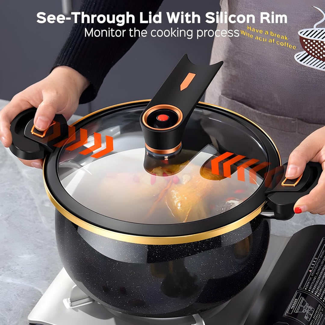 Multifunktionaler Suppentopf, Antihaft-Beschichtung, 26,49 cm, Grosses Fassungsvermögen, Geeignet fü