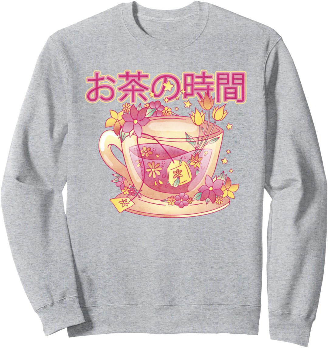 Japanische Kawaii-Tasse Sweatshirt