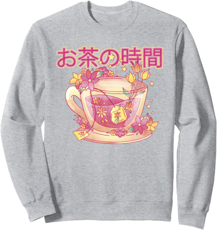 Japanische Kawaii-Tasse Sweatshirt