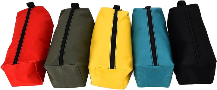 Jadeshay 5 Stück Werkzeugtasche mit Reissverschluss, Hardware Werkzeug Tasche Kleine Aufbewahrungs B