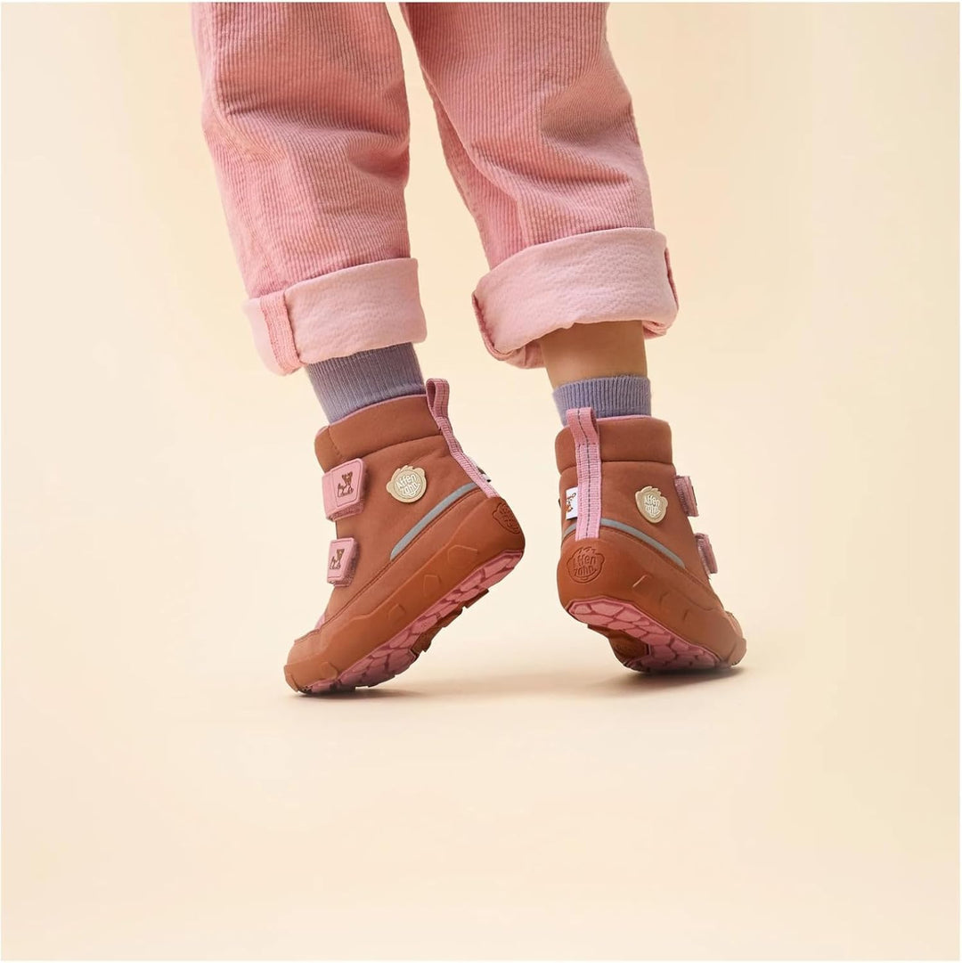 Affenzahn Winterstiefel Vegan Comfy warm gefüttert, wasserdicht mit Kletterverschlüssen, Grösse 21-3