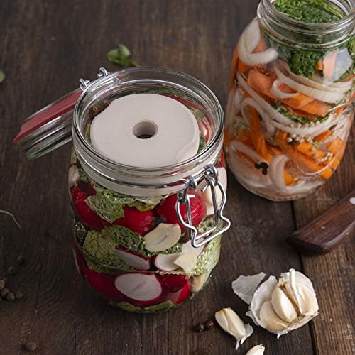 Beschwerungsstein 7 cm/ - 4 STÜCK - Sauerkraut herstellen/Kimchi und Gemüse Fermentieren im 4er Pack