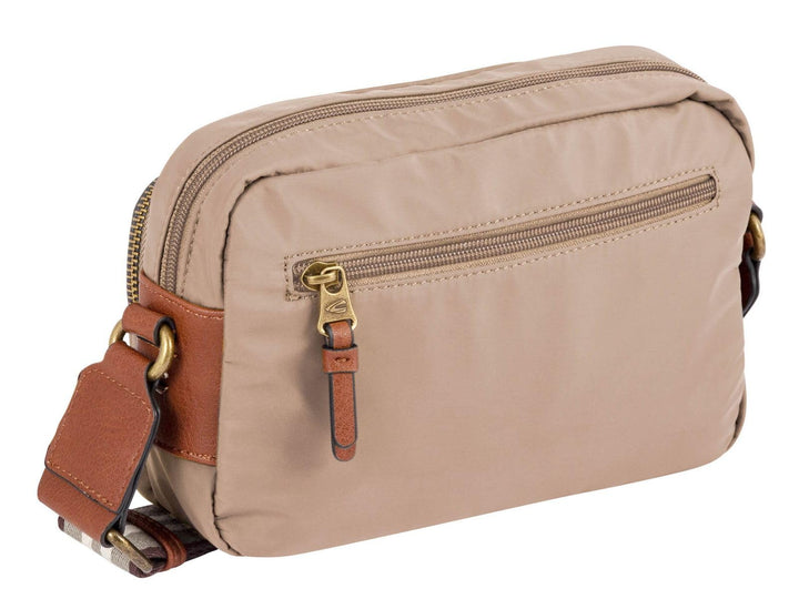 camel active bags Bari Damen Umhängetasche Crossbody Bag Mittelgross Beige Beige 23 x 5,5 x 14,5, Be