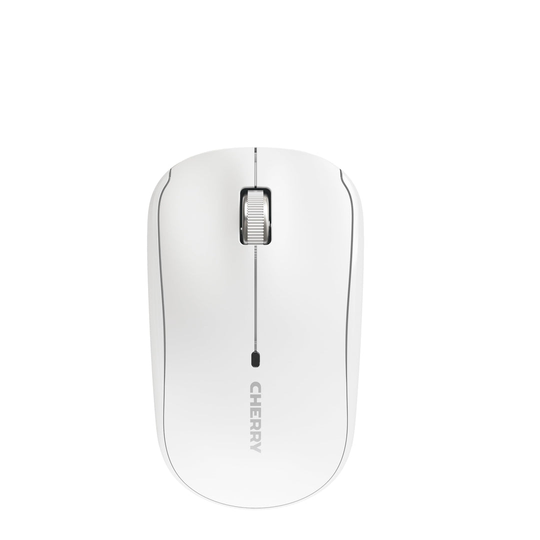 CHERRY MW 2200, Kabellose Laptop-Maus, 2,4 GHz Funk, Beidhändig Bedienbar, 1300 DPI, Verchromtes Scr