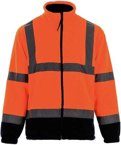 Portwest Männer F301ornxl Hi-vis Fleece mit Anti Pilling Ausr stung 300g 100 Polyester, Orange/Navy,