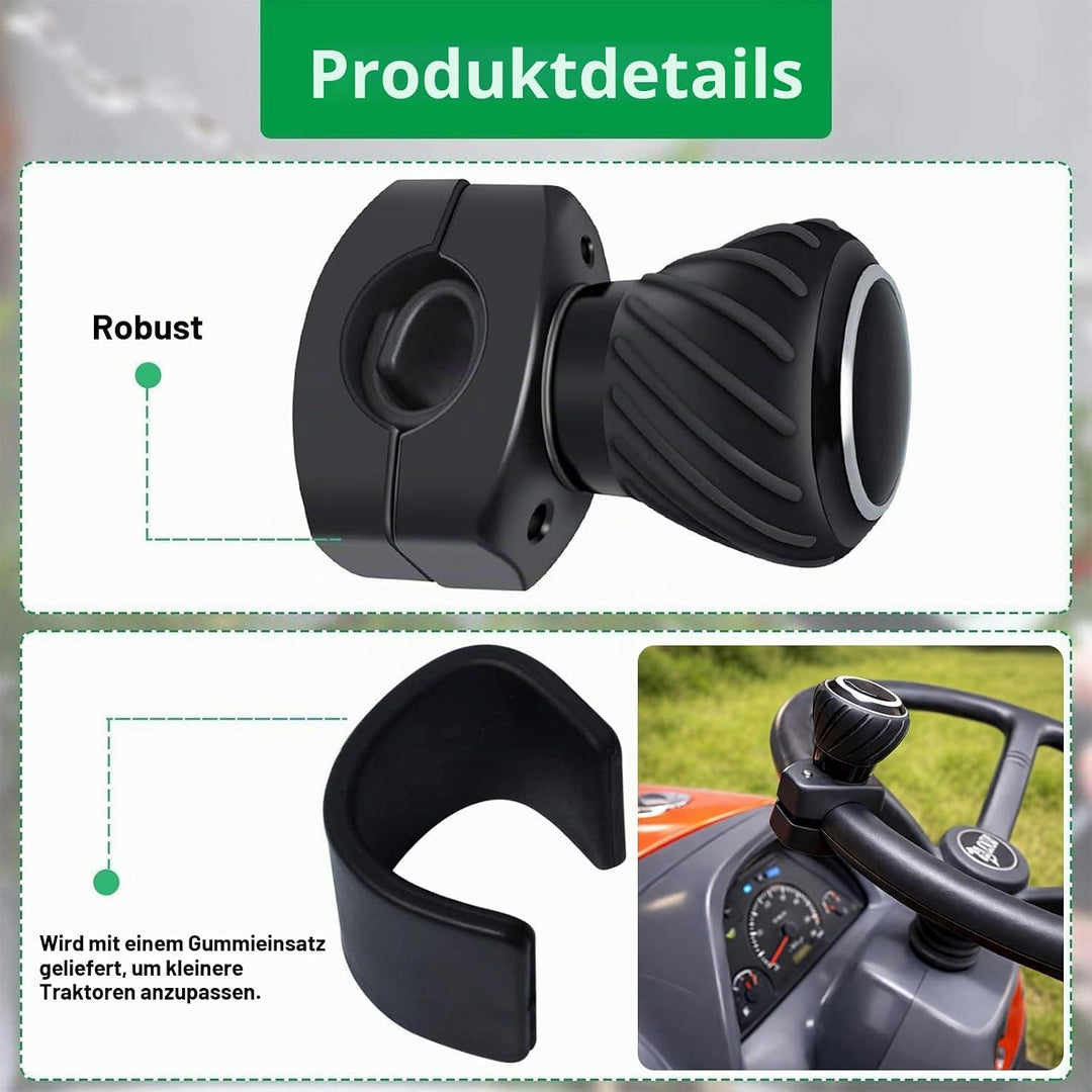 Lenkradknauf Spinner Kompatibel mit Kubota John Dee-Re, Auto Lenkradknopf Universelles Lenkrad für A