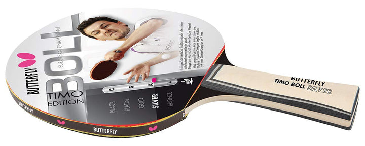 Butterfly® Timo Boll Silver 85015 Tischtennisschläger | Tischtennis Racket TT Bat Hobbyschläger für