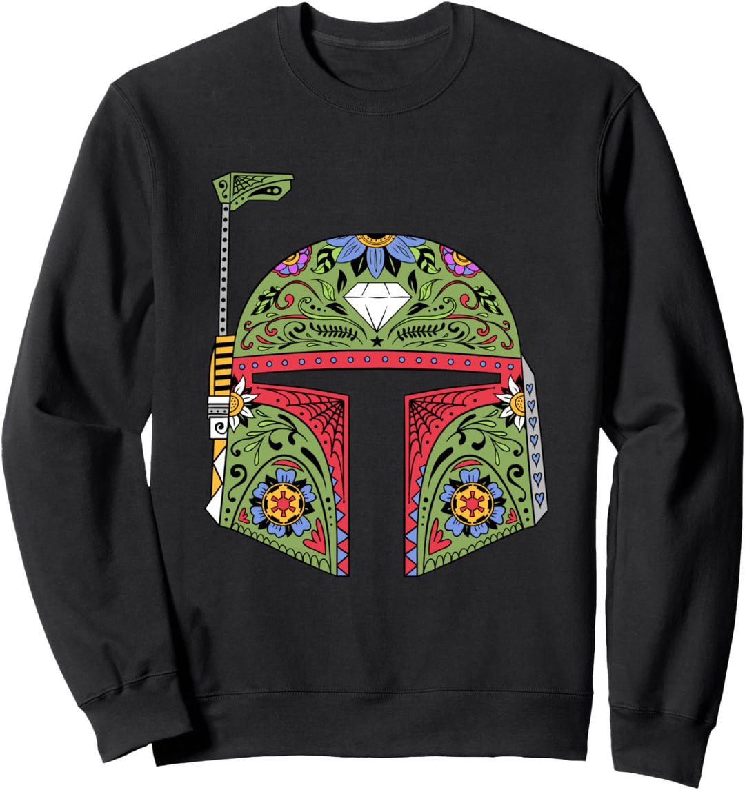 Star Wars Boba Fett Sugar Skull Helmet Sweatshirt