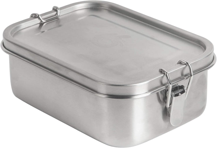 hydro2go auslaufsichere Lunchbox aus Edelstahl – BPA-frei, plastikfrei, mit Trennwand, Schneidebrett