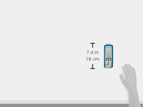 PeakTech 5144 – Digitales Manometermit Messbereich bis max. 200 mBar, Differenzdruck-Messgerät mit U