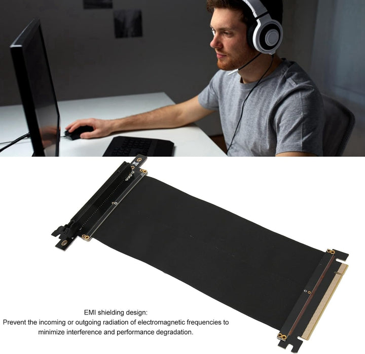 Vikye PCI-E 3.0-Riser-Kabel, GTX1080 GTX1080Ti Getestet, PCIe 3.0 X16 Flexibler Hochgeschwindigkeits