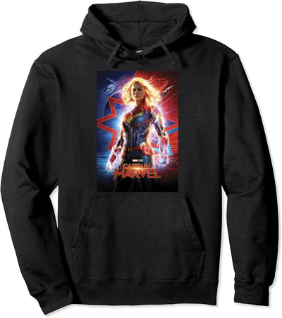 Captain Marvel Poster Pullover Hoodie