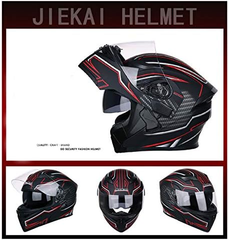 JIEKAI Helm für Motorräder Full-Face Motorcycle Helmet Tragbarer Integralhelme Flip-up Motorradhelm
