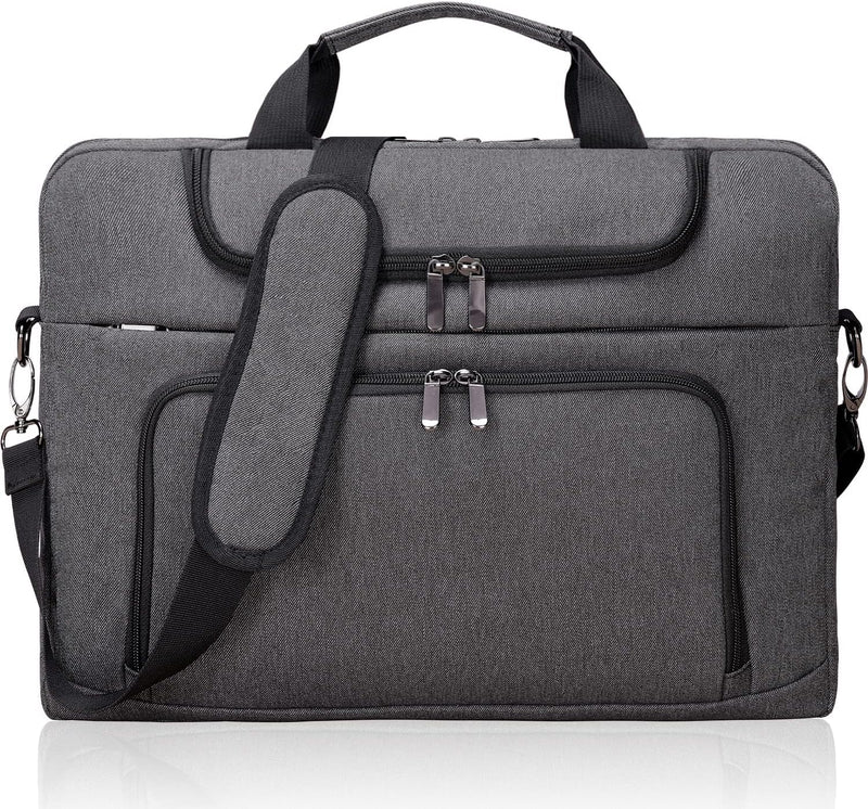 BERTASCHE Laptoptasche 17 Zoll - 17,3 Zoll Notebooktasche Schulter Tasche für Uni Arbeit Business 17