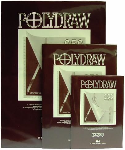 Polydraw Zeichenblock, A3, 0,05 mm, doppelmatt, mit 15 Blättern