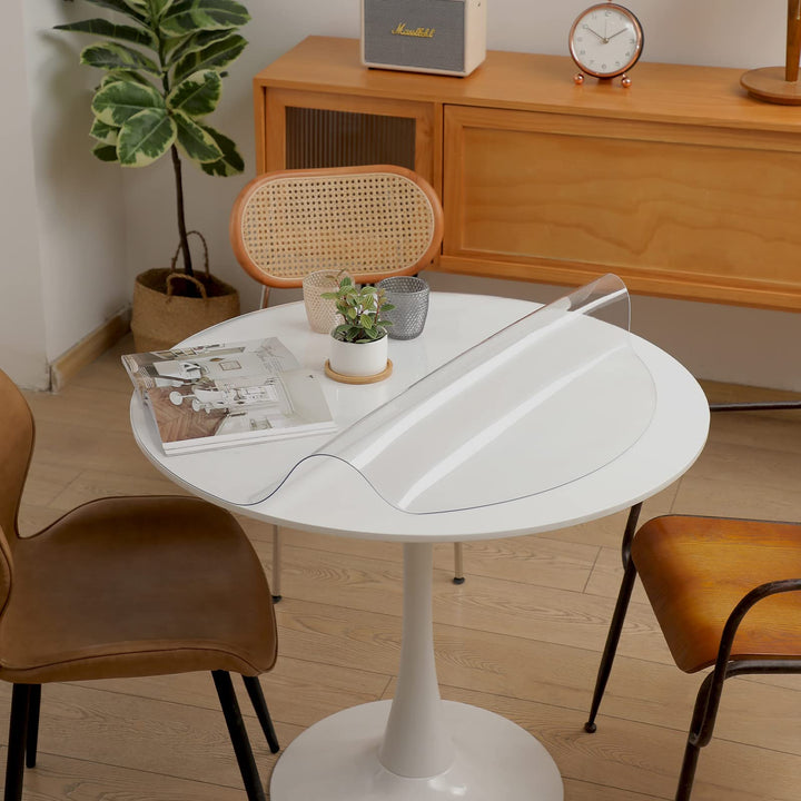 Runden Transparent Tischschutz Durchmesser 60cm PVC Durchsichtige Tischdecke Klare Tischdecke Plasti