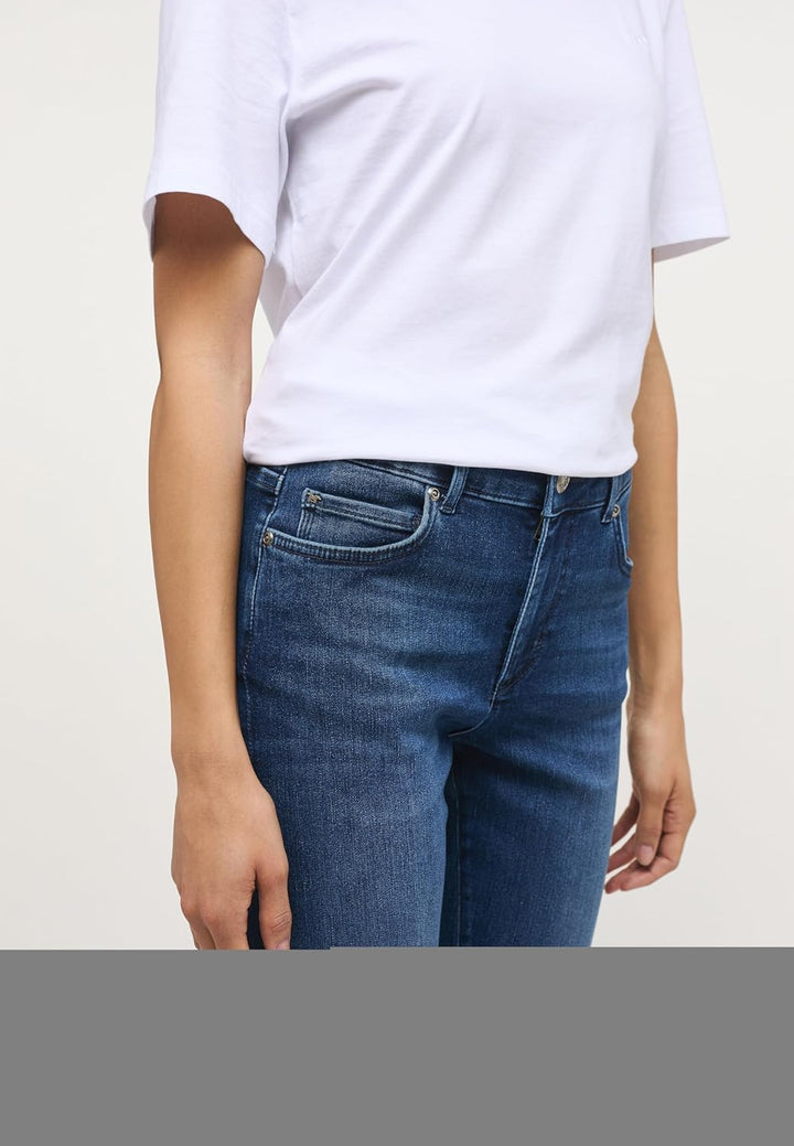 MUSTANG Damen Jeans Hose Crosby Relaxed Slim 26W / 30L Blau, 26W / 30L Blau