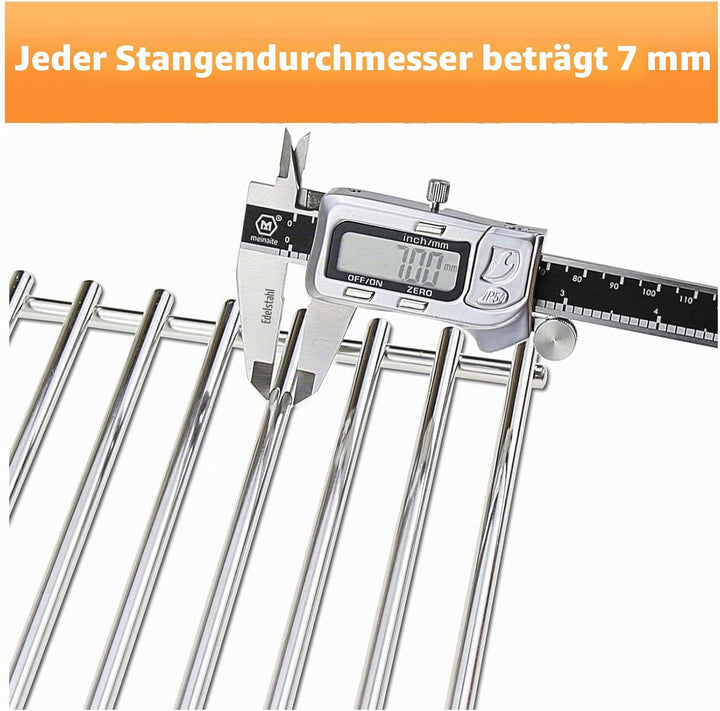 Hisencn 7639 Grillroste für Weber Spirit 300 Serie E310, E320, S310 S320, 43.9cm Edelstahl Gitter fü