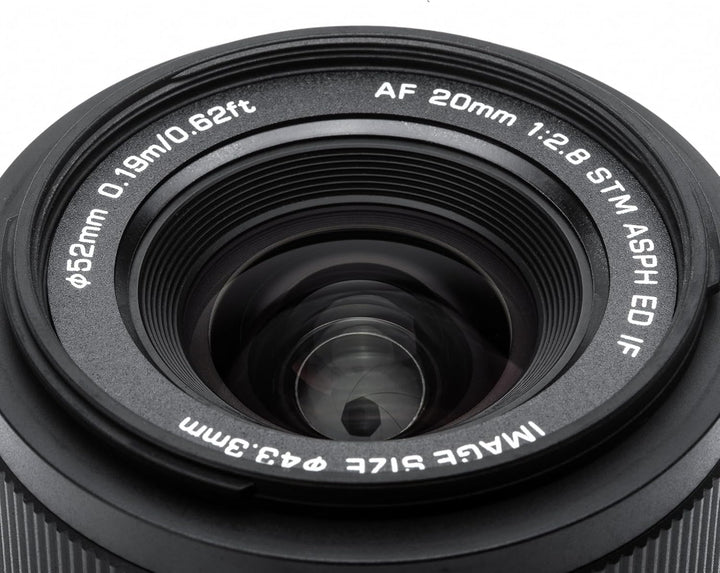 VILTROX 20mm f2.8 FE, 20mm f/2.8 e Mount Objektiv Vollformat Autofokus Prime Objektiv für Sony e Mou