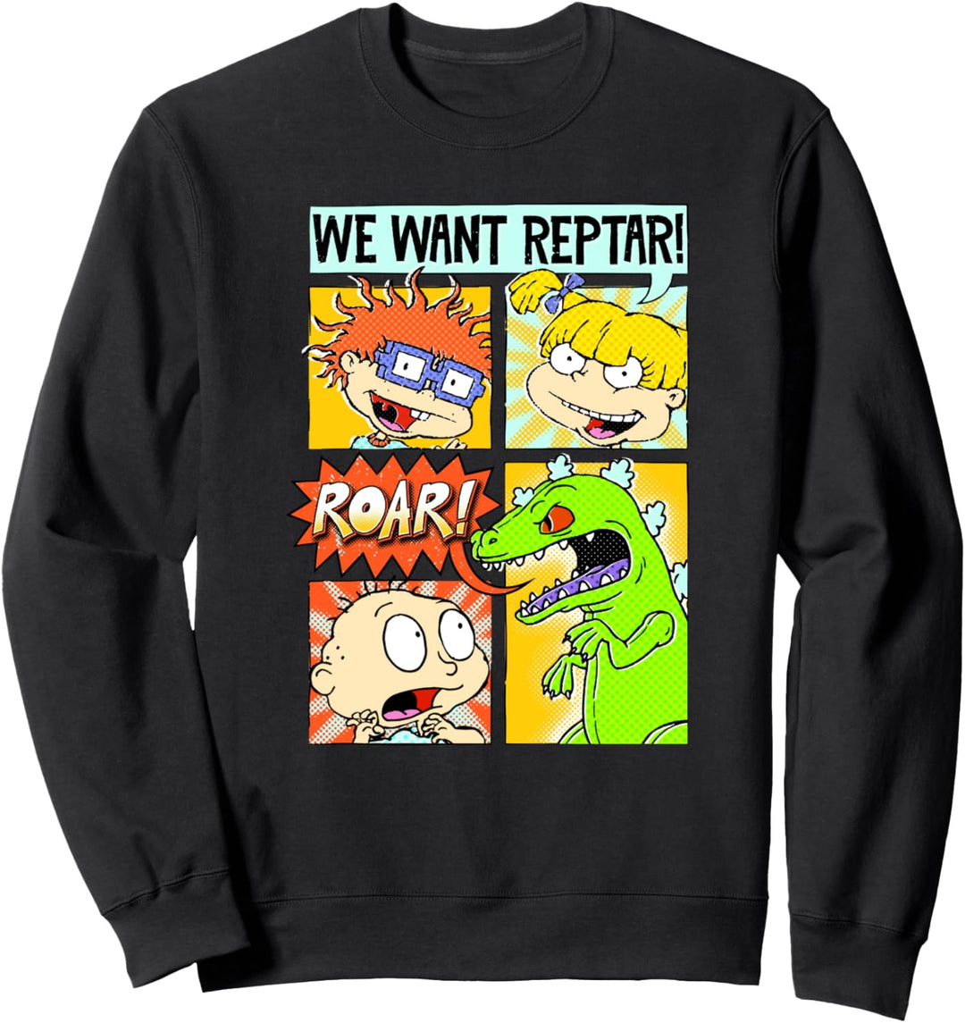 Rugrats Group Box Up We Want Reptar! Sweatshirt