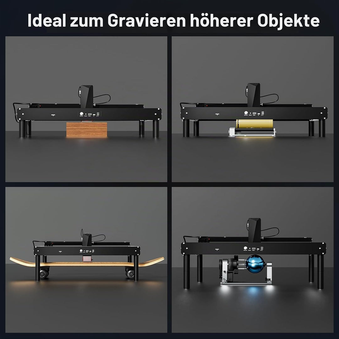 Höhenerhöhungssäule für JL7-Graviergerät, 8 Stück x 2,75 Zoll Höhenstützsäule/Höhenverlängerungssatz
