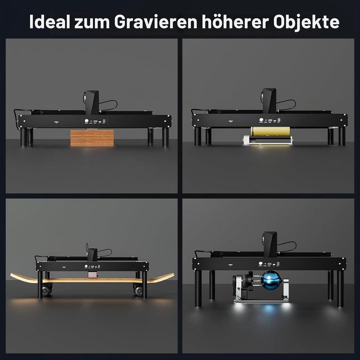 Höhenerhöhungssäule für JL7-Graviergerät, 8 Stück x 2,75 Zoll Höhenstützsäule/Höhenverlängerungssatz