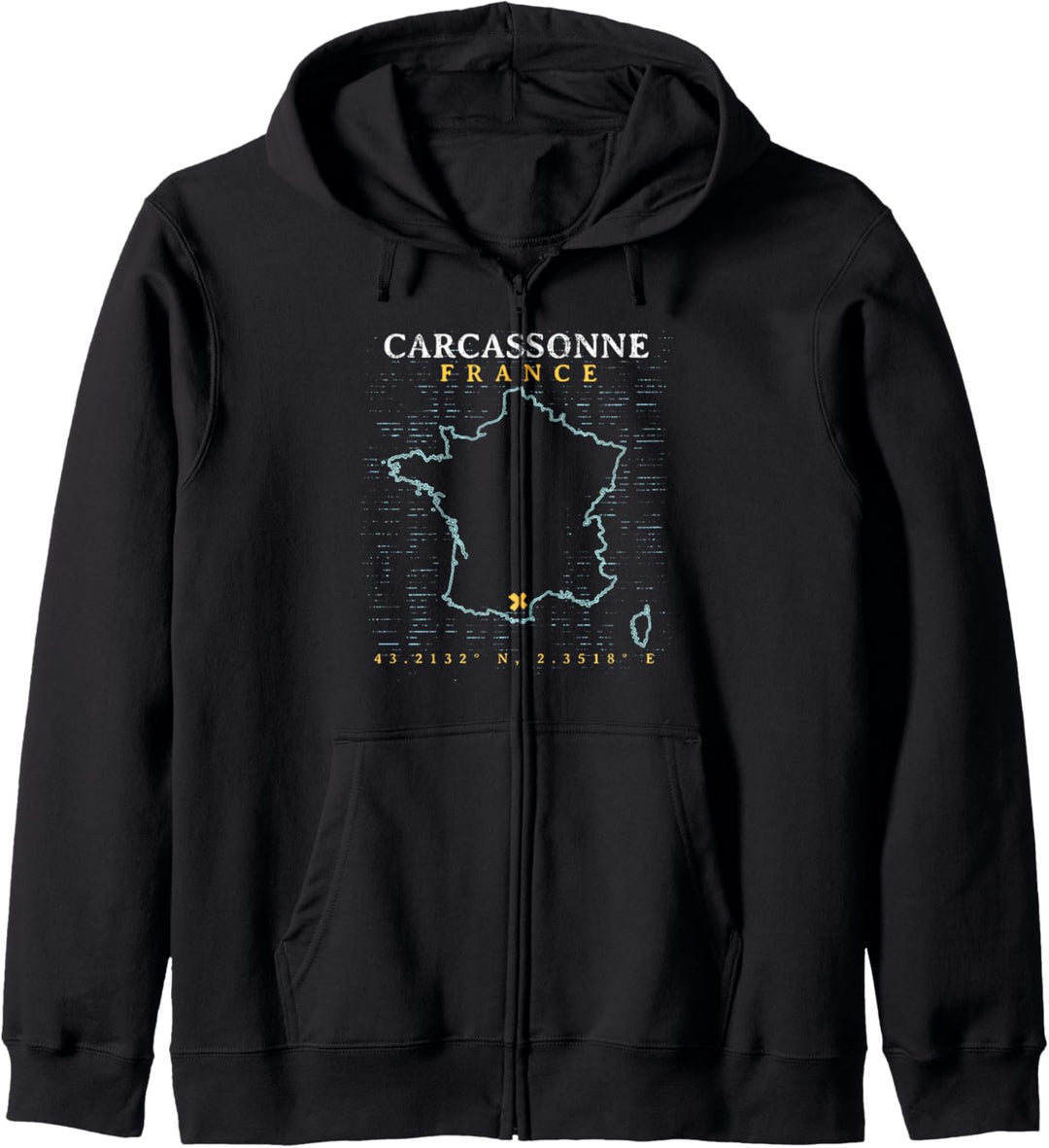 Frankreich Carcassonne Kapuzenjacke