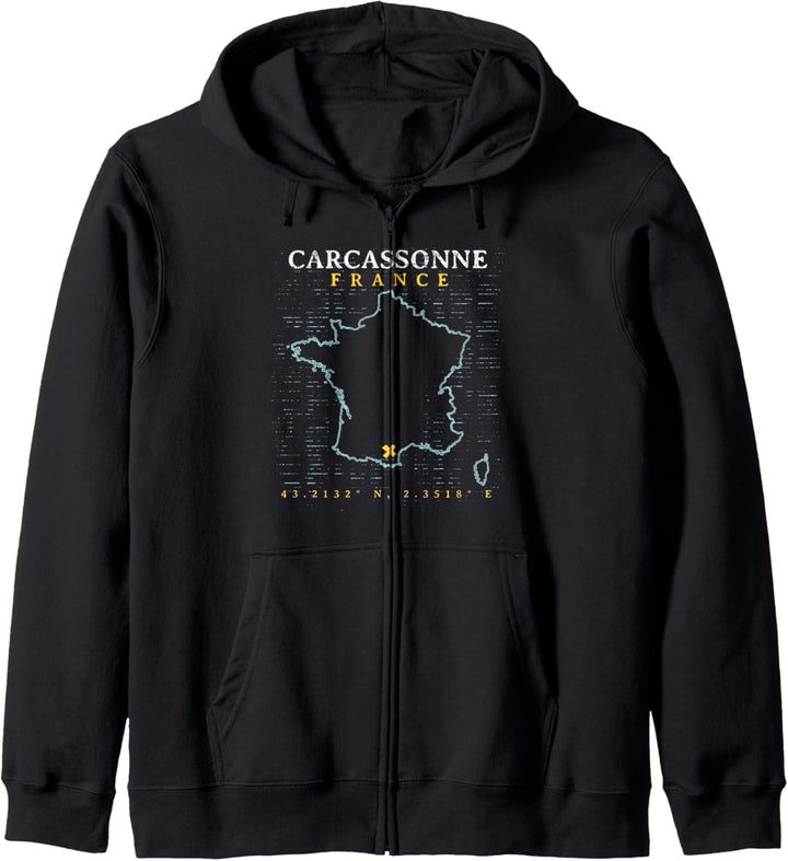 Frankreich Carcassonne Kapuzenjacke