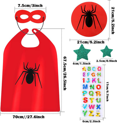 vamei Superhelden Kostüm Kinder Jungen Superhelden Umhang Cape Maske Halloween DIY Umhang Helden Rol