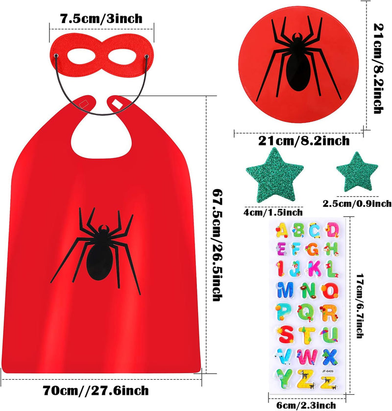 vamei Superhelden Kostüm Kinder Jungen Superhelden Umhang Cape Maske Halloween DIY Umhang Helden Rol