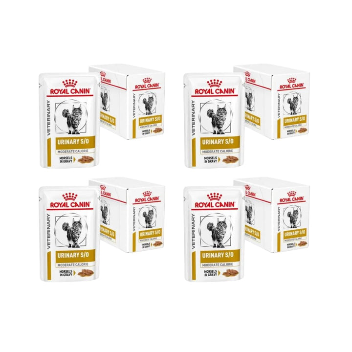 Royal Canin Veterinary Urinary s/o Moderate Calorie | 4er Pack | 4 x 12 x 85 g | Diät-Alleinfuttermi