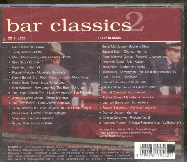 Bar Classics 2, Audio-CD